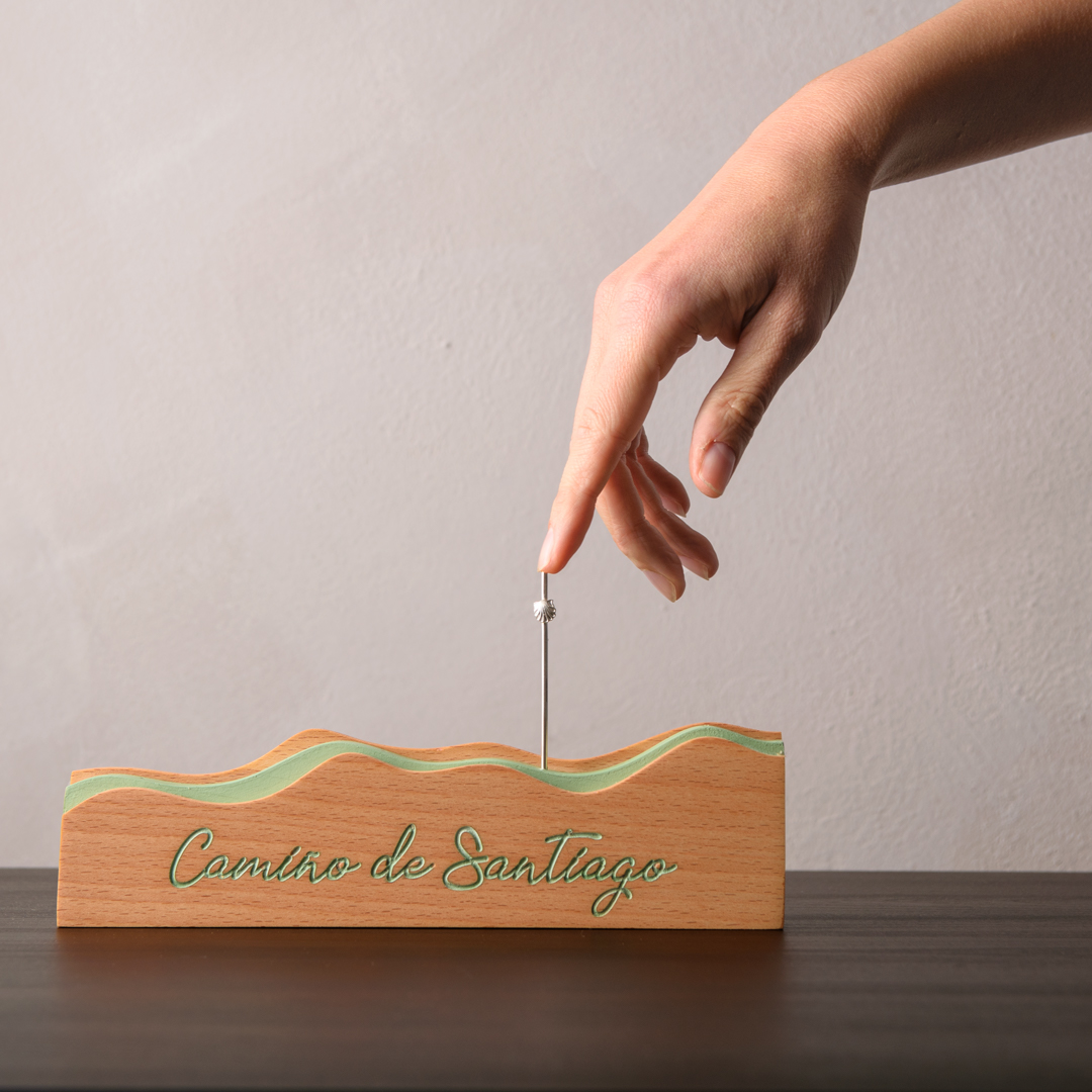 Soporte para bordoncillos de Néboa na ría para Macala