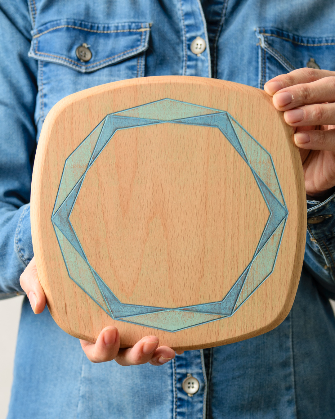 Tabla queso geometría de Néboa na ría